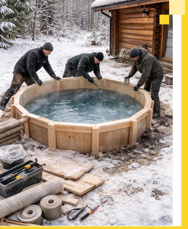 Изготовление и установка ледяных купелей под ключ в Кинели